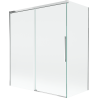 Mexen Rox dušo pertvaros 2-durų stumdomas 140 + 70 x 150 cm, skaidrus, chromuotas - 8C9-140-070-01-00