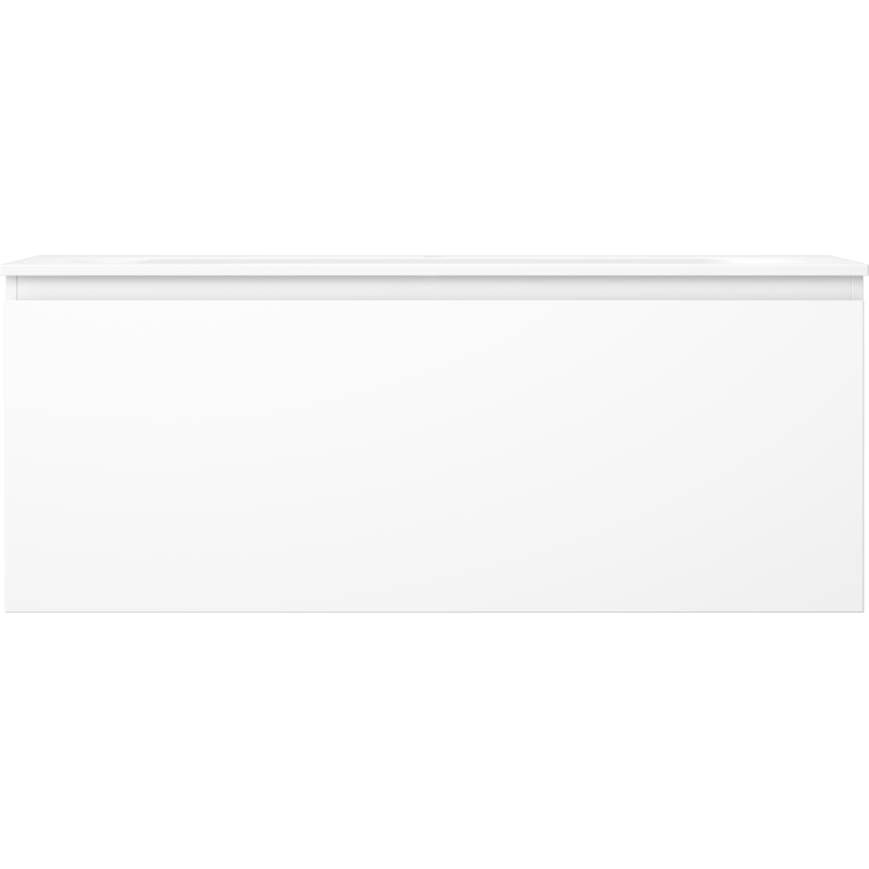 Mexen Orio vonios spintelė 120 cm su praustuvu Vela, 1 stalčius, balta matinė - 91A10-12047-1-BF01-W23M01