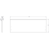 Mexen Orio vonios kambario spintelė 120 cm su Vela kriaukle, 1 stalčius, pilka matinė/balta matinė - 91A10-12047-1-BF62-W23M01