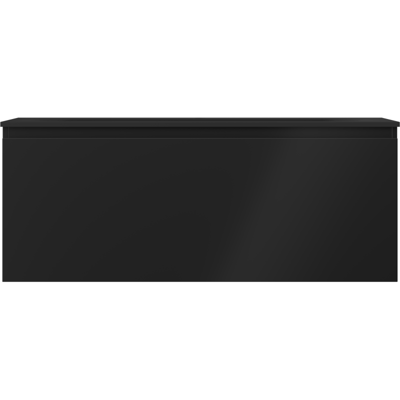 Mexen Orio vonios kambario spintelė 120 cm su Vela praustuvu, 1 stalčius, juoda matinė - 91A10-12047-1-BF71-W23M71