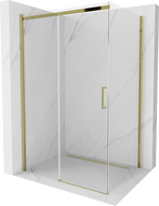 Mexen Omega 100 x 70 cm stumdomas dušo kabinas, skaidrus, auksinis - 825-100-070-50-00