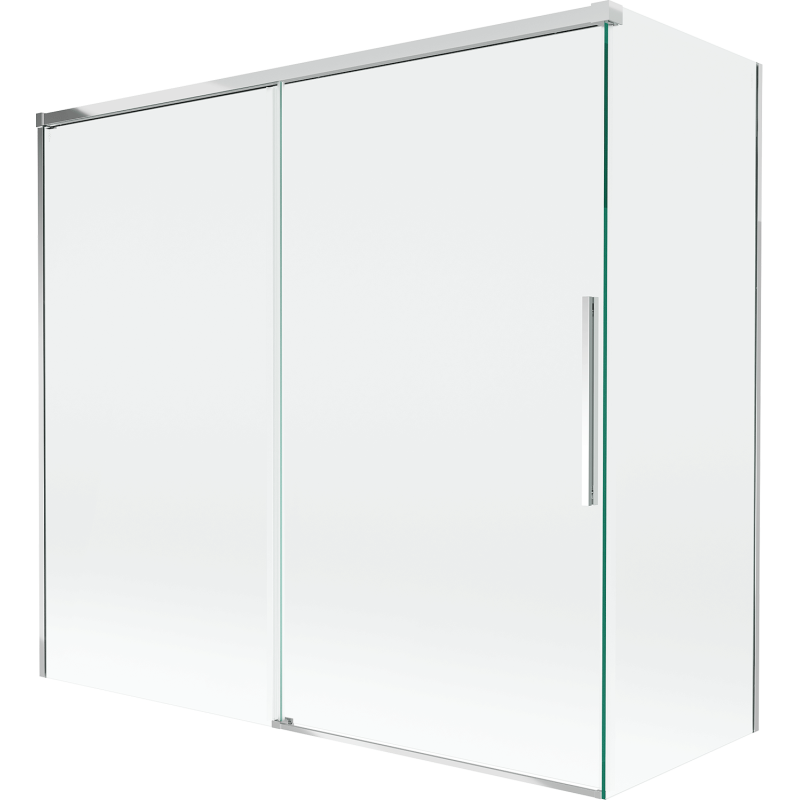 Mexen Rox dviejų durų dušo sienelė, stumdomos durys 170 + 80 x 150 cm, skaidrios, chromas - 8C9-170-080-01-00
