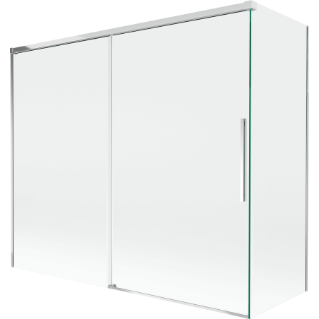 Mexen Rox 2-durų stumdomas dušo ekranas 180 + 80 x 150 cm, skaidrus, chromas - 8C9-180-080-01-00