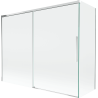 Mexen Rox dviejų dalių stumdomas dušo ekranas 190 + 80 x 150 cm, skaidrus, chromuotas - 8C9-190-080-01-00