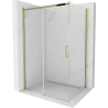 Mexen Omega stumdomoji dušo kabina 120 x 90 cm, skaidri, auksinė - 825-120-090-50-00