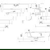 Mexen Rivel vonios spintelė 60 cm su Otis praustuvu, 1 stalčius, rifliuota, juoda matinė - 91A20-06047-1-BF71-W18M71