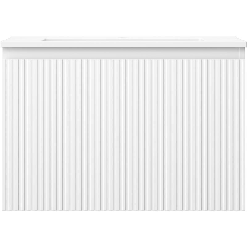 Mexen Rivel vonios spintelė 70 cm su praustuvu Otis, 1 stalčius, grioveliais, balta matinė - 91A20-07047-1-BF01-W18M01