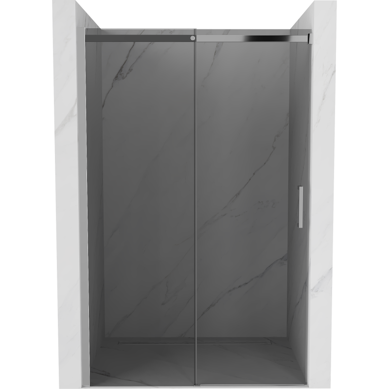 Mexen Omega stumdomos dušo durys 110 cm, Grafito, Chromo - 825-110-000-01-40