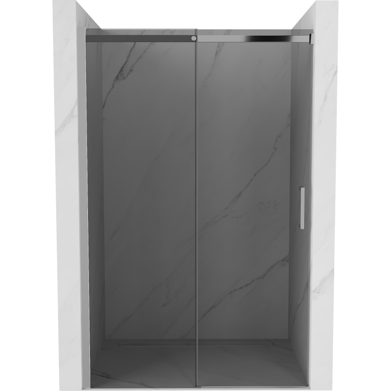 Mexen Omega stumdomos dušo durys 120 cm, grafitas, chromas - 825-120-000-01-40