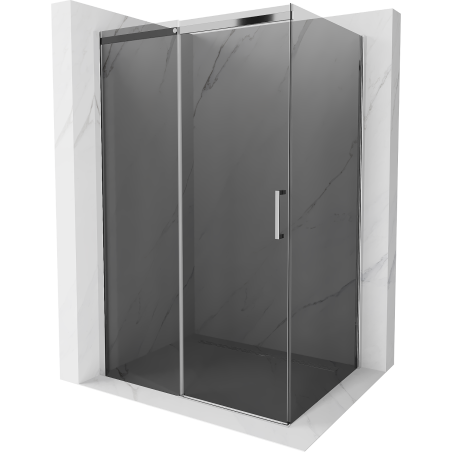 Mexen Omega stumdomas dušo kabina 100 x 90 cm, grafitas, chromas - 825-100-090-01-40