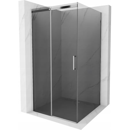 Mexen Omega Stumdomas Dušo Kabina 100 x 100 cm, Grafitas, Chromas - 825-100-100-01-40
