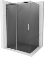 Mexen Omega stumdoma dušo kabina 130 x 80 cm, Grafito, Chromo - 825-130-080-01-40