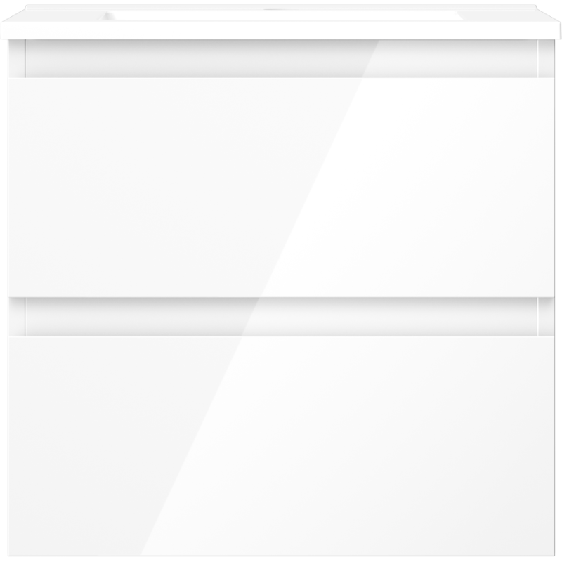 Mexen Orio vonios spintelė 50 cm su praustuvu Otis, 2 stalčiai, balta blizgi - 91A10-05047-2-BFF00-W18M00