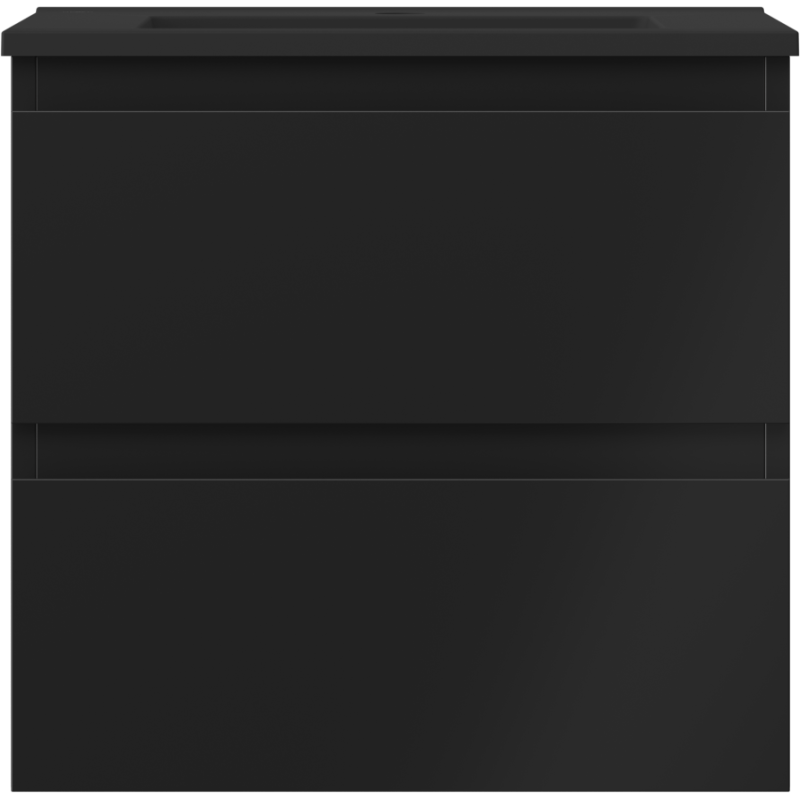 Mexen Orio vonios spintelė 50 cm su Otis praustuvu, 2 stalčiai, juodas matinis - 91A10-05047-2-BFF71-W18M71