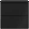 Mexen Orio vonios spintelė 50 cm su Otis praustuvu, 2 stalčiai, juodas matinis - 91A10-05047-2-BFF71-W18M71