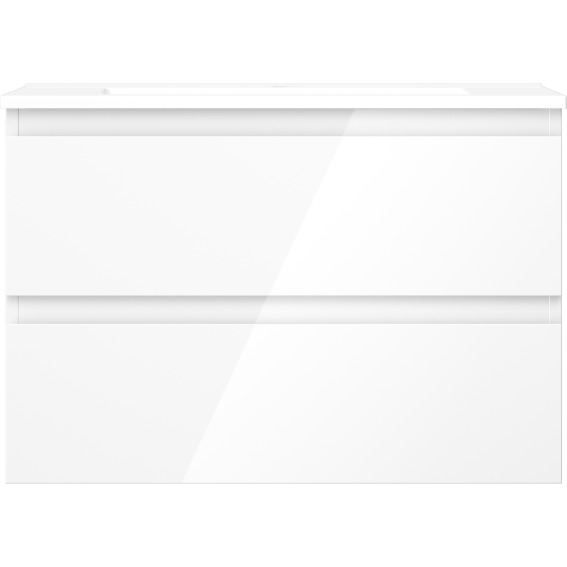 Mexen Orio vonios spintelė 70 cm su Otis kriaukle, 2 stalčiai, blizgi balta - 91A10-07047-2-BFF00-W18M00