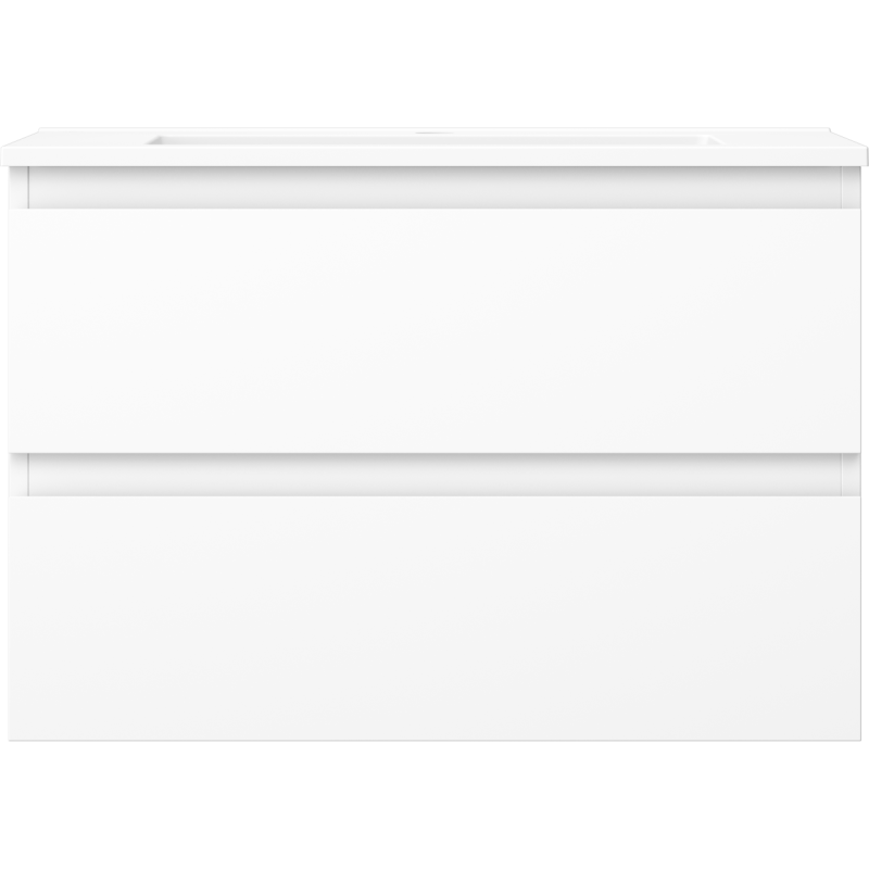 Mexen Orio vonios kambario spintelė 70 cm su Otis kriaukle, 2 stalčiai, balta matinė - 91A10-07047-2-BFF01-W18M01