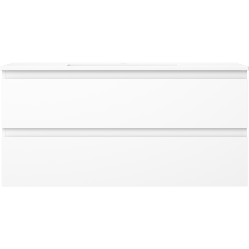 Mexen Orio vonios kambario spintelė 100 cm su Otis kriaukle, 2 stalčiai, balta matinė - 91A10-10047-2-BFF01-W18M01