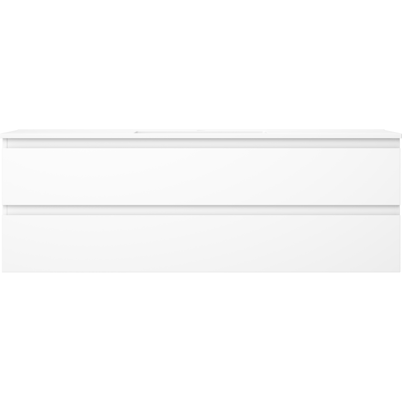 Mexen Orio vonios spintelė 140 cm su Otis praustuvu, 2 stalčiai, balta matinė - 91A10-14047-2-BFF01-W18M01