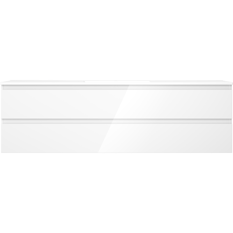 Mexen Orio vonios spintelė 160 cm su Otis kriaukle, 2 stalčiai, blizganti balta - 91A10-16047-2-BFF00-W18M00