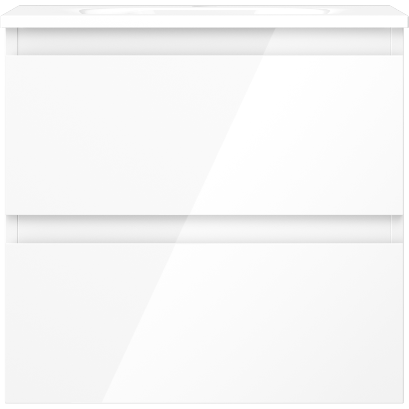 Mexen Orio vonios spintelė 50 cm su kriaukle Vela, 2 stalčiai, balta blizgi - 91A10-05047-2-BFF00-W23M00