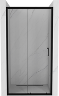 Mexen Apia stumdamos dušo durys 130 cm, skaidrios, juodos - 845-130-000-70-00