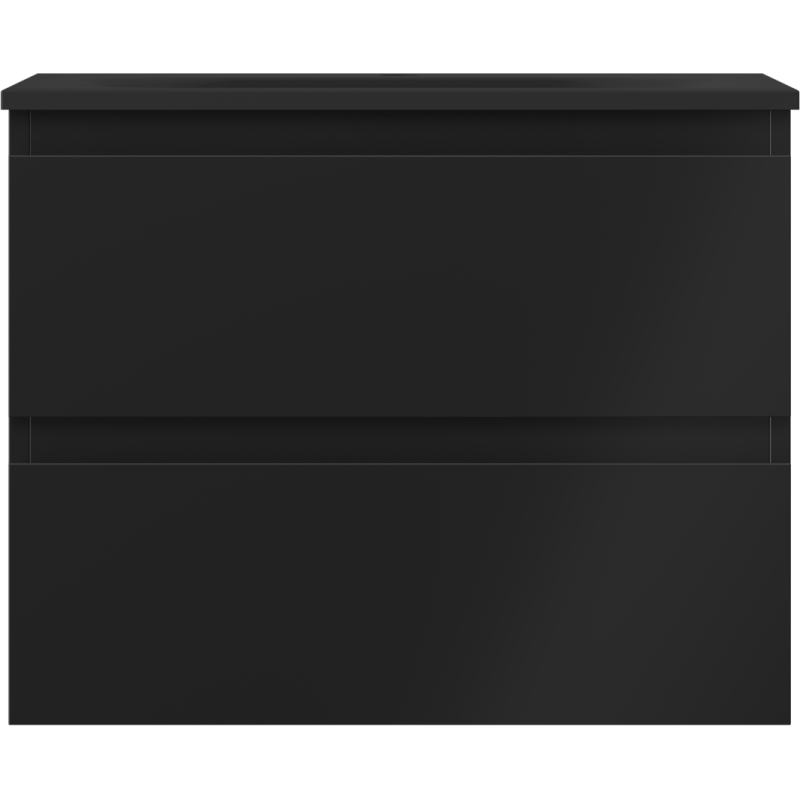 Mexen Orio vonios spintelė 60 cm su kriaukle Vela, 2 stalčiai, juoda matinė - 91A10-06047-2-BFF71-W23M71