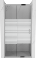 Mexen Apia stumdomos dušo durys 115 cm, Dirželiai, Chromo - 845-115-000-01-20