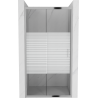 Mexen Apia stumdomos dušo durys 125 cm, Dirželiai, Chromo - 845-125-000-01-20