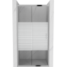 Mexen Apia stumdamosios dušo durys 130 cm, juostos, chromas - 845-130-000-01-20