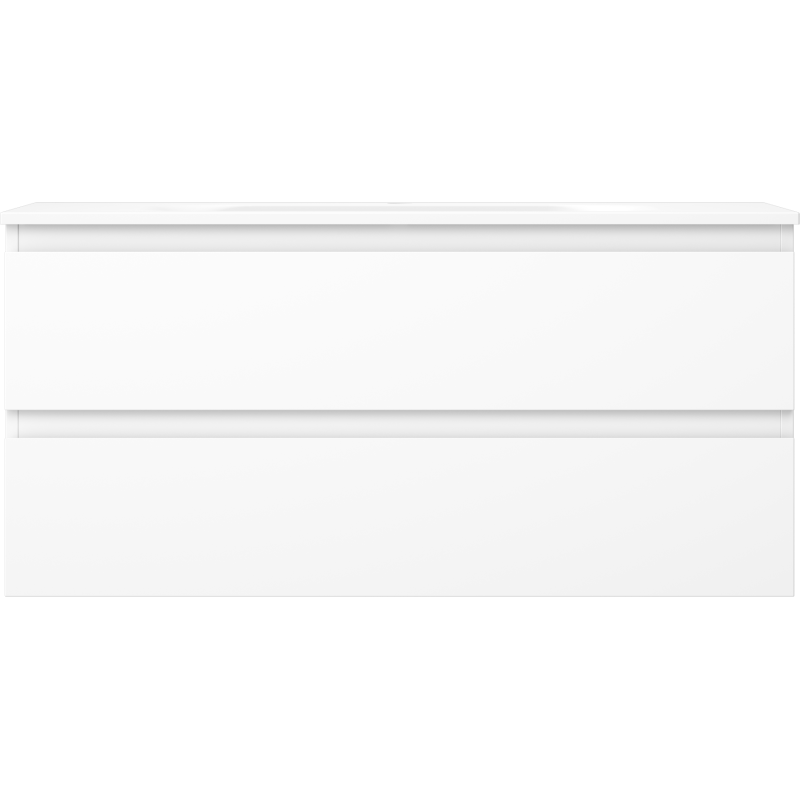 Mexen Orio vonios spintelė 100 cm su kriaukle Vela, 2 stalčiai, balta matinė - 91A10-10047-2-BFF01-W23M01