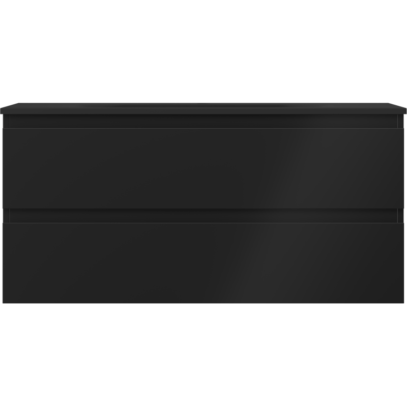 Mexen Orio vonios spintelė 100 cm su praustuvu Vela, 2 stalčiai, juoda matinė - 91A10-10047-2-BFF71-W23M71