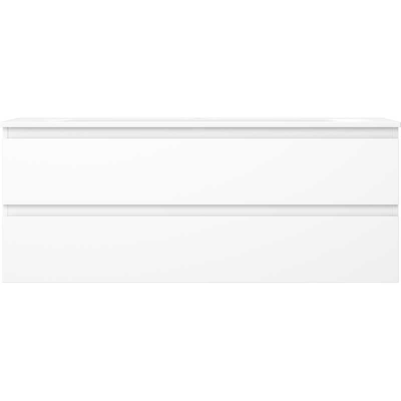 Mexen Orio vonios spintelė 120 cm su Vela kriaukle, 2 stalčiai, balta matinė - 91A10-12047-2-BFF01-W23M01