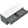 Mexen Orio vonios spintelė 120 cm su kriaukle Vela, 2 stalčiai, grafitas matinis/baltas matinis - 91A10-12047-2-BFF66-W23M01