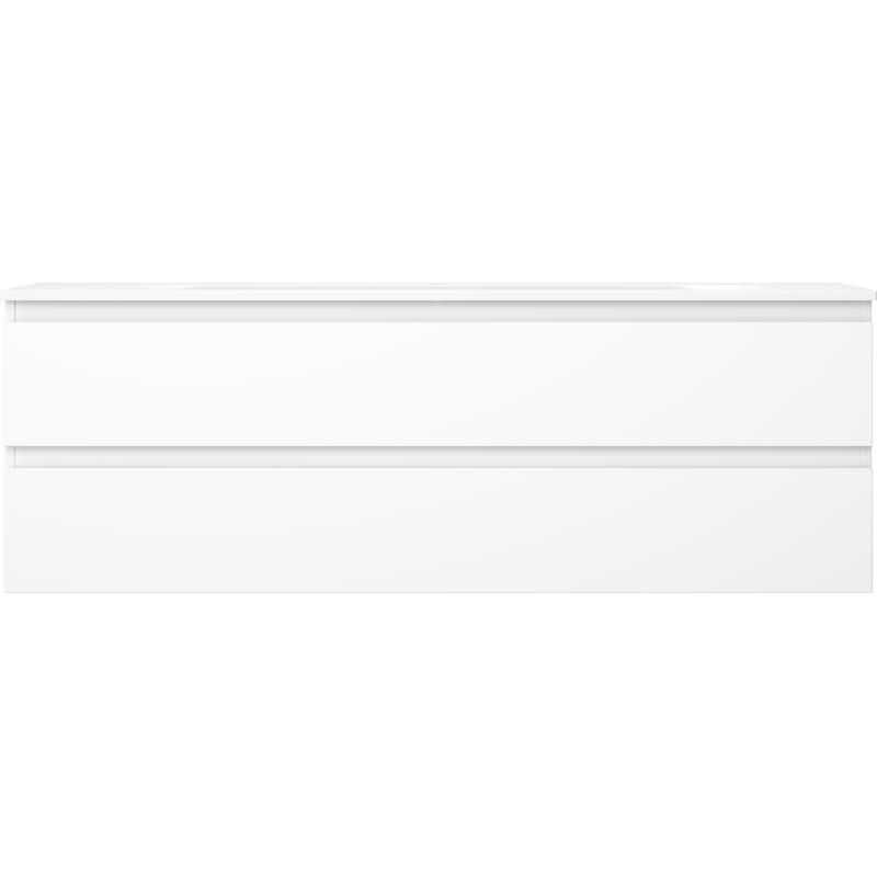 Mexen Orio vonios spintelė 140 cm su praustuvu Vela, 2 stalčiai, baltas matinis - 91A10-14047-2-BFF01-W23M01