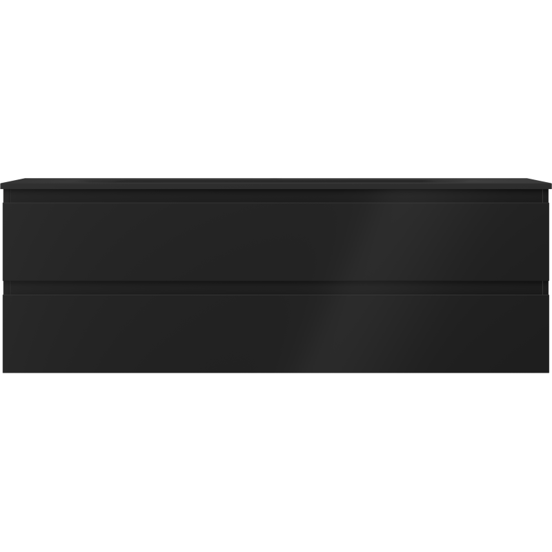 Mexen Orio vonios spintelė 140 cm su praustuvu Vela, 2 stalčiai, juoda matinė - 91A10-14047-2-BFF71-W23M71