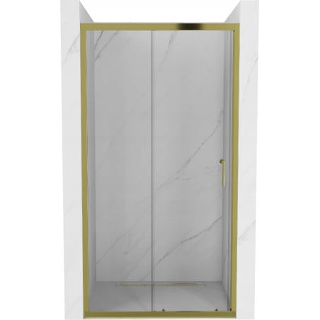 Mexen Apia stumdomos dušo durys 95 cm, Skaidrus, Auksinė - 845-095-000-50-00