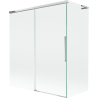 Mexen Rox L stacionari vonios juosta 2-dalių slenkanti 140 + 70 x 150 cm, skaidri, chromas - 8C9L-140-070-01-00