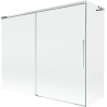 Mexen Rox L vonios ekranas 2-sparninės stumdomos durys 190 + 80 x 150 cm, permatomas, chromas - 8C9L-190-080-01-00