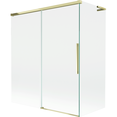 Mexen Rox L vonios ekrano pertvara 2-durų stumdomas 140 + 70 x 150 cm, skaidrus, auksinis - 8C9L-140-070-50-00