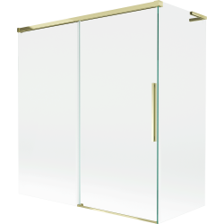 Mexen Rox L vonios ekranas 2-durų stumdomas 150 + 70 x 150 cm, skaidrus, auksinis - 8C9L-150-070-50-00