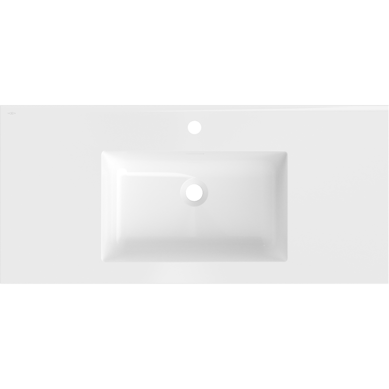 Mexen Otis įmontuojama praustuvė 101 x 46,5 cm, baltas blizgesys - 25181000