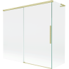 Mexen Rox L vonios ekrano dušo užuolaida 2-panelių, slankioji 170 + 70 x 150 cm, skaidri, auksinė matinė - 8C9L-170-070-55-00