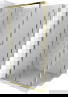 Mexen Apia stumdomos dušo kabinos 90 x 90 cm, permatomos, auksinės - 840-090-090-50-00