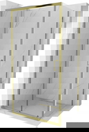 Mexen Apia slankiojantis dušo kabina 90 x 100 cm, permatomas, auksinis - 840-090-100-50-00