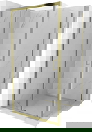 Mexen Apia stumiama dušo kabina 100 x 100 cm, skaidri, auksinė - 840-100-100-50-00