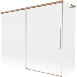 Mexen Rox L stumbra na vonią 2 sparnų, stumdomas 190 + 90 x 150 cm, skaidrus, šlifuotas varis - 8C9L-190-090-65-00