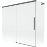 Mexen Rox L vonios ekrano 2-durys slankiojantis 170 + 70 x 150 cm, permatomas, ginklo pilka šlifuota - 8C9L-170-070-66-00