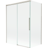 Mexen Rox dušo ekranas, 2-dalių, stumdomas 120 + 70 x 150 cm, skaidrus, šepečiu nikeliuotas - 8C9-120-070-97-00