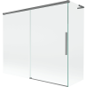 Mexen Rox L vonios sienelė 2-jų sparnų slankiojanti 180 + 80 x 150 cm, permatoma, ginklų metalas - 8C9L-180-080-95-00